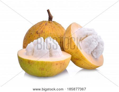 santol fruit isolated on the white background