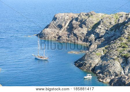 Sailing Ship In The Mediterranean Sea