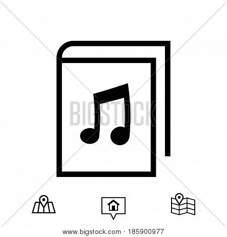 audiobook icon stock vector illustration flat design