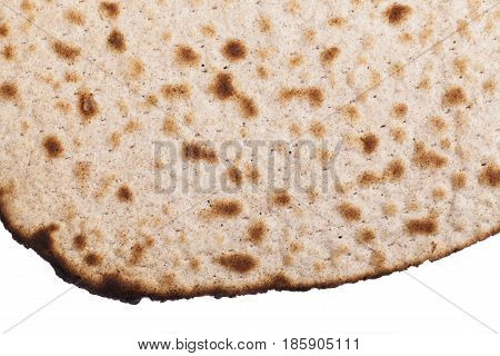 Round Matza Close-up
