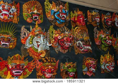 Traditional Masks, Bali, Indonesia