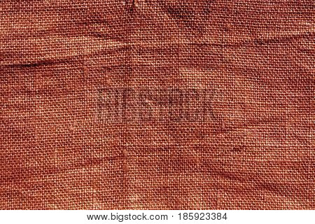 Red Hessian Sack Cloth Texture.