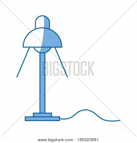 desk lamp light bulb electric design vector illustration