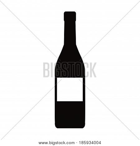 bottle wine drink alcohol image vector illustration