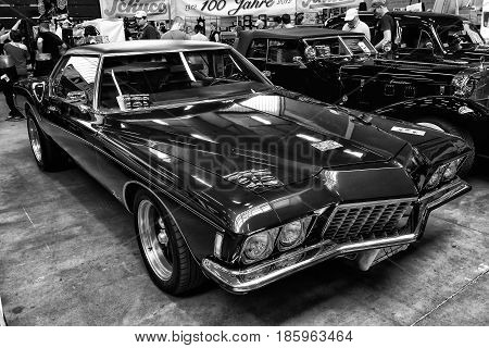 Paaren Im Glien, Germany - May 19: Personal Luxury Car Buick Riviera, Third Generation, (black And W