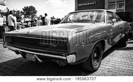 Paaren Im Glien, Germany - May 19: Mid-size Car Dodge Charger R/t, (black And White), 