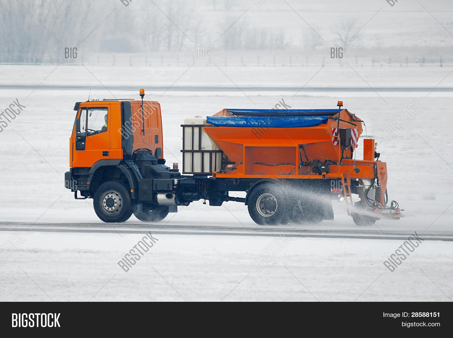 Truck Deicing Road Image & Photo (Free Trial) Bigstock