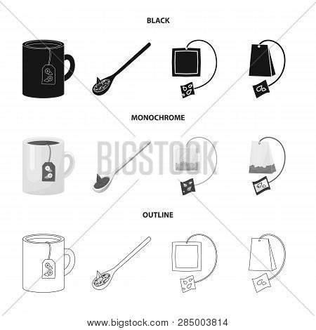 Vector Illustration Of Healthy And Floral  Logo. Set Of Healthy And Gradient Stock Vector Illustrati