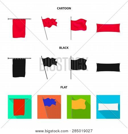 Vector Illustration Of Texture And Presentation Symbol. Set Of Texture And Media  Vector Icon For St