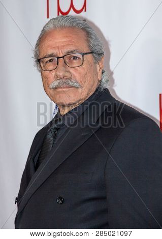Edward James Olmos arrives at the 2019 Hollywood Beauty Awards at Avalon Hollywood in Los Angeles, CA on February 17, 2019.