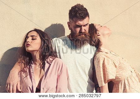 Man Beard Hugs Two Image & Photo (Free Trial) | Bigstock