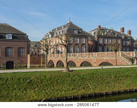 winter time at an Castle in the german muensterland