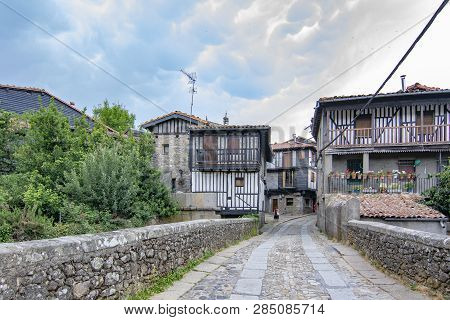 Alberca, Salamanca, Spain; June 2017: Streets And Buildings Of The Medieval Village Of La Alberca In