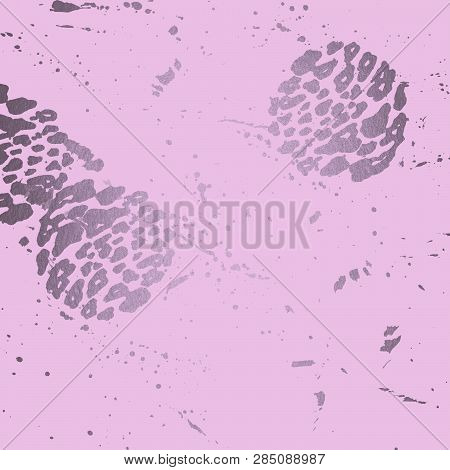 Pink Texture With Pink Gold. Luxury Texture. Pink Gold Background.