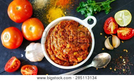Tomato Sauce, Tomato Pickle, Tomato Kurma, Tomato Rice With Chapati, Side Dishes For Dosa, Chapati