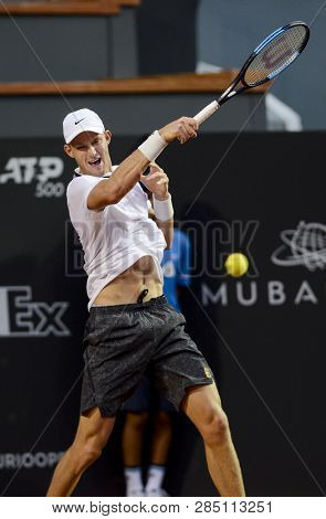 Rio, Brazil - February 18, 2019: Nicolas Jarre (chi) During Rio Open 2019 (atp 500) Held At The Jock
