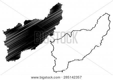 Uttaradit Province (kingdom Of Thailand, Siam, Provinces Of Thailand) Map Vector Illustration, Scrib