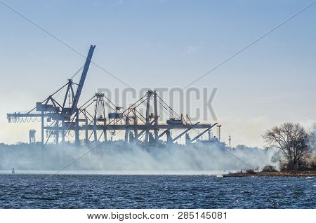 Seaport - Smoke Over The Waterway W Swinoujscie