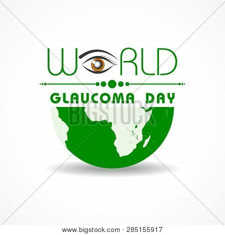 Vector Illustration Of A Background For World Glaucoma Day- 12 March