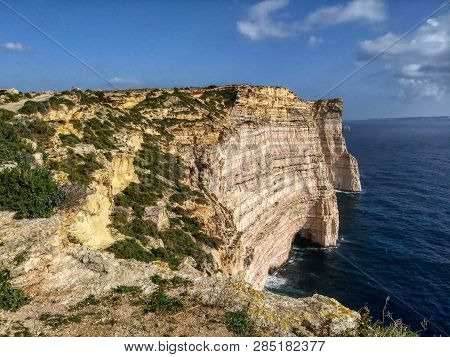 Sunny Afternoon At The Sannat Cliffs, Sannat, Gozo Malta