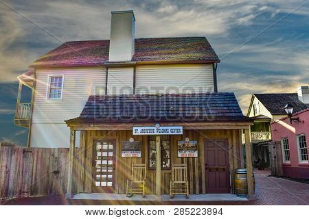 St. Augustine, Florida. January 26 , 2019. St. Augustine Welcome Center At Old Town.