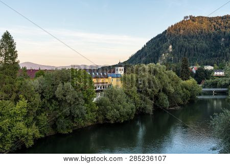 Autumn Scenery Of Judenburg, Austria In Europe