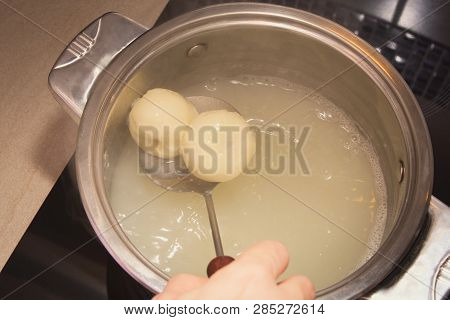 Cooking Plum Dumplings