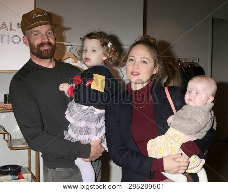 LOS ANGELES - FEB 18:  Cole Maness, Shane Maness, Erika Christensen, Polly Maness at the Global Intuition Campaign Launch hosted by Yizhou at Fred Segal Sunset on February 18, 2019 in W Hollywood, CA