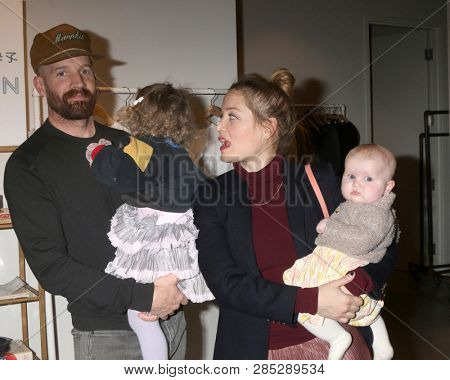 LOS ANGELES - FEB 18:  Cole Maness, Shane Maness, Erika Christensen, Polly Maness at the Global Intuition Campaign Launch hosted by Yizhou at Fred Segal Sunset on February 18, 2019 in W Hollywood, CA