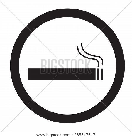 Smoke Area Icon On White Background. Flat Style. Blockquote Chat Icon For Your Web Site Design, Logo