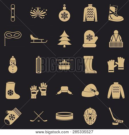Things From Canada Icons Set. Simple Set Of 25 Things From Canada Vector Icons For Web For Any Desig