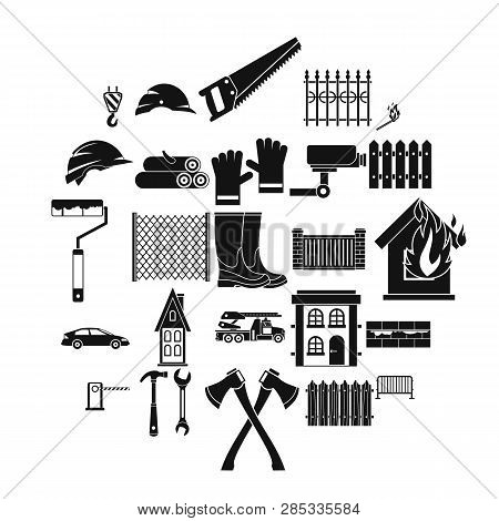 Palisade Icons Set. Simple Set Of 25 Palisade Vector Icons For Web Isolated On White Background