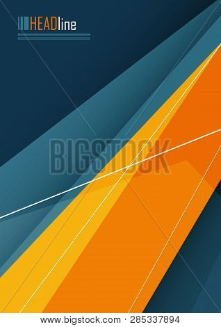 Vector Modern Cover Template. Abstract Bright Background For Poster, Brochure, Flyer Design. Layout 