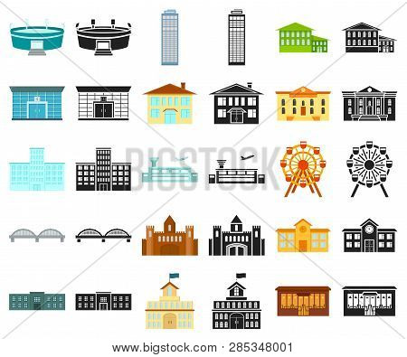 Building Repair Cartoon, Black Icons In Set Collection For Design.building Material And Tools Vector