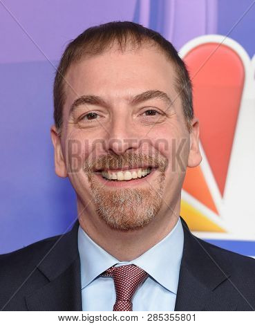 LOS ANGELES - FEB 20:  Chuck Todd arrives for the NBCUniversal Mid Season Press Junket on February 20, 2019 in Hollywood, CA                