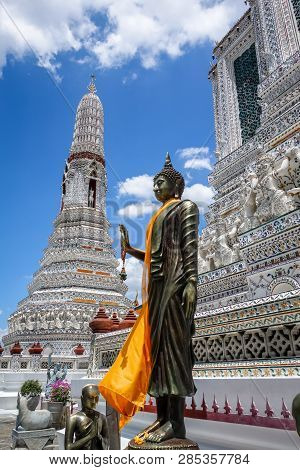 Buddha Statue In Wat Arun Ratchawararam Temple, Bangkok, Thailand
