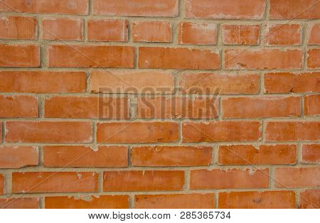 Well Built Red Brick Wall Good Job