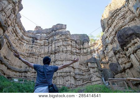 Pha Chor (canyon), In National Park, Chiang Mai Province, Thailand.
Phachor In Doi Lo Park Is Larges