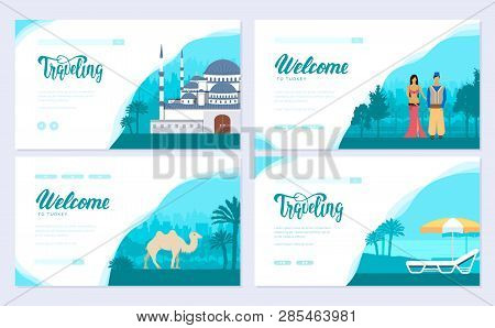 Turkey Country Travel Tour. Traditional Fights With Weapon Brochure Card Set. Monument Traditional, 