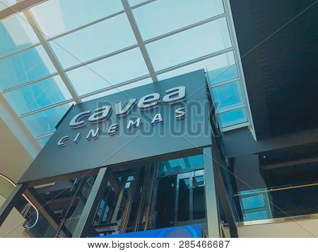 Tbilisi, Georgia - October 11, 2018: Cinema Cavea At The Modern Shopping Mall 