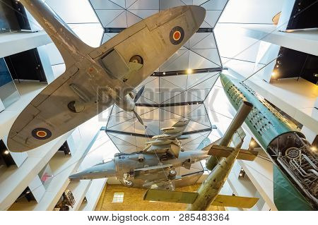 London, Uk - May 22 2018: Imperial War Museums (iwm)  Intended To Record The Civil And Military War