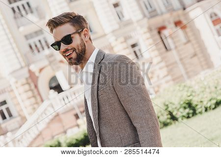 Your Limitation - Its Only Your Imagination. Portrait Of Brown-haired Man Wearing Sunglasses And Loo