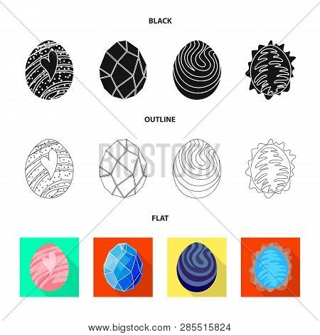 Vector Design Of Animal And Prehistoric Logo. Set Of Animal And Cute  Vector Icon For Stock.