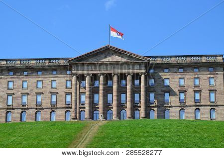 Kassel, Germany - 08.28.2016: Museum Palace Wilhelmshohe In Bergpark