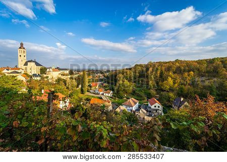 View Of The Historical Part Of The Town From The Terrace (barborska) In The Evening Rays Of The Suns