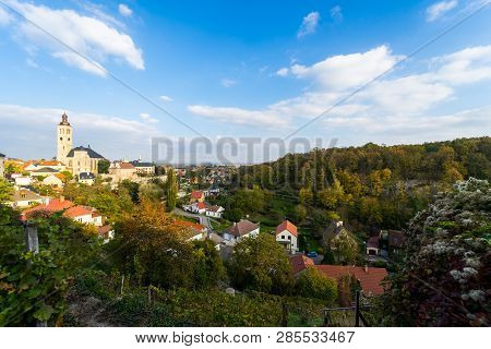 View Of The Historical Part Of The Town From The Terrace (barborska) In The Evening Rays Of The Suns