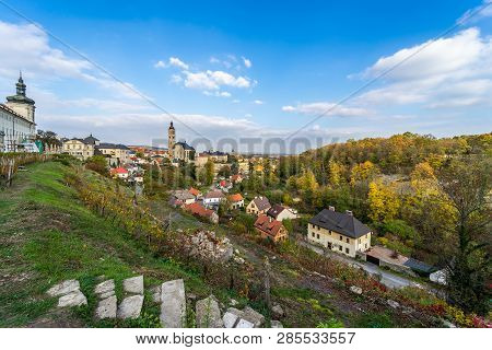 View Of The Historical Part Of The Town From The Terrace (barborska) In The Evening Rays Of The Suns