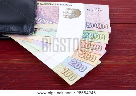 Angolan Money - Kwanzas In The Black Wallet