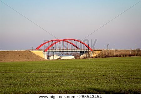 Bridge Of B6n Near Köthen Saxony Anhalt Photographed From Public Space
