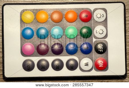 this is a detail view of a remote control